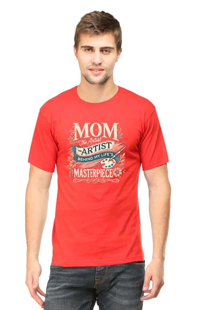 Mom's Heart Round-Neck Premium T-Shirt