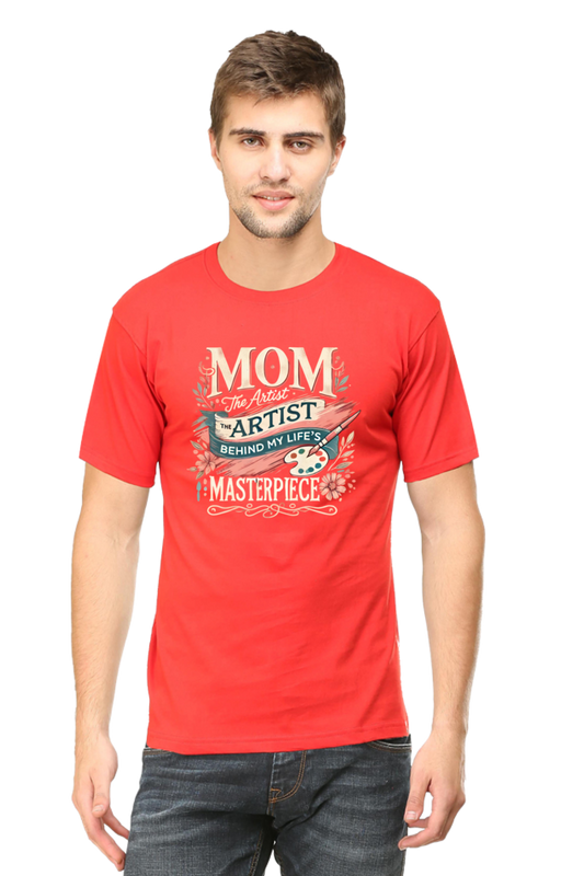 Mom's Heart Round-Neck Premium T-Shirt