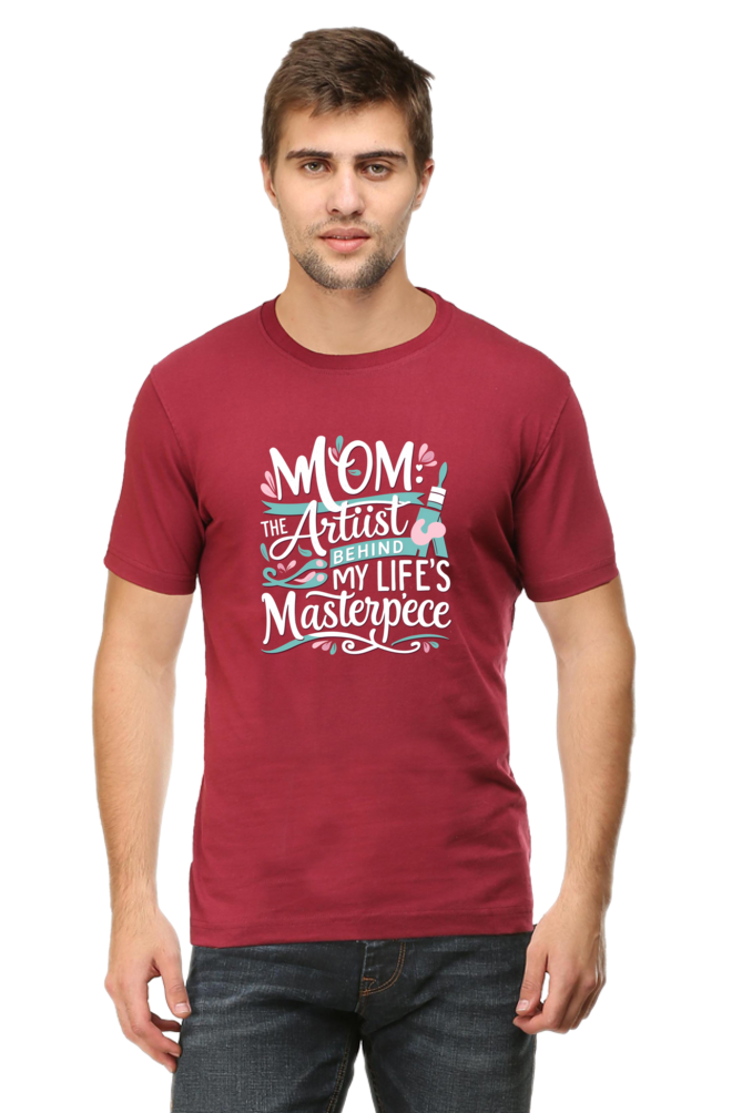 Mom's Heart Round-Neck Premium T-Shirt