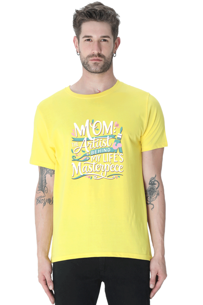 Mom's Heart Round-Neck Premium T-Shirt