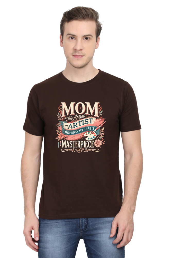 Mom's Heart Round-Neck Premium T-Shirt