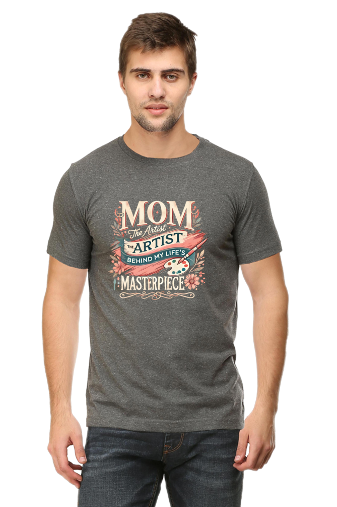 Mom's Heart Round-Neck Premium T-Shirt